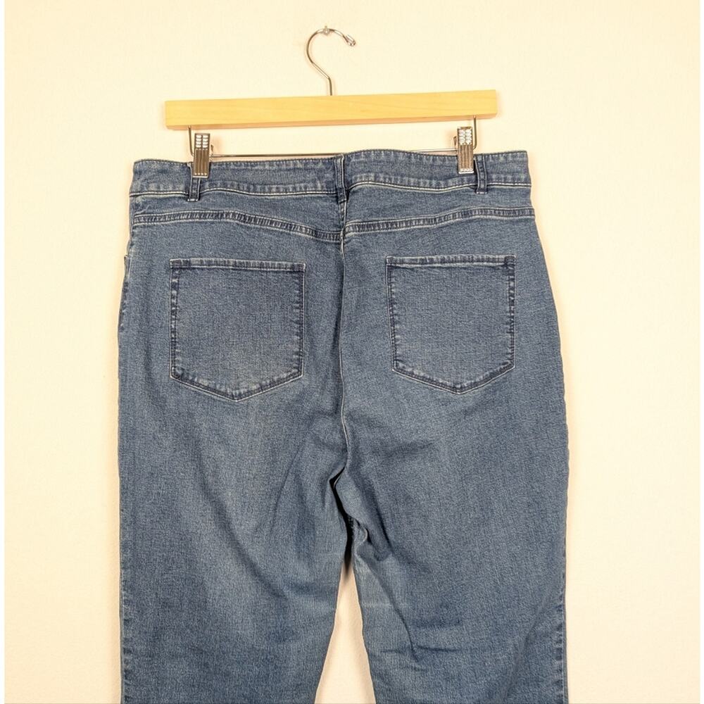 J Jill Authentic Fit Jeans 14 Medium Wash Straight Leg Classic Denim - Picture 5 of 7
